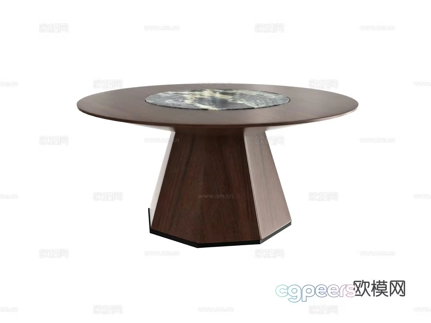 New Chinese round dining table 3d model