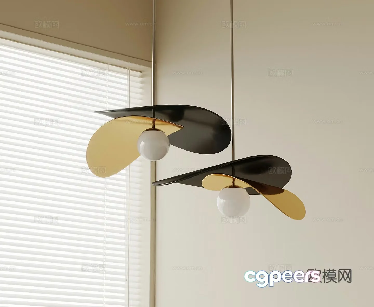 Modern Chandelier Fishing Line Chandelier Small Chandelier 3D Model
