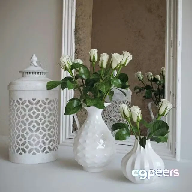 3ds Max Free – Decor with roses