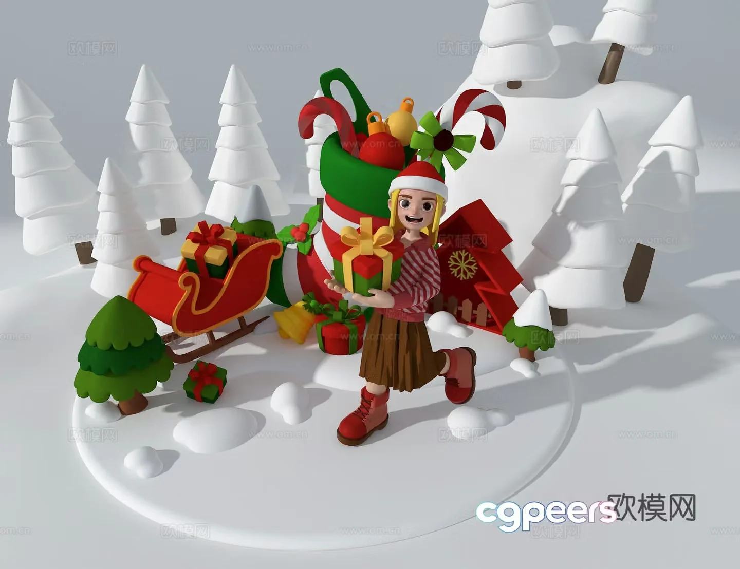 Christmas decoration 3d model