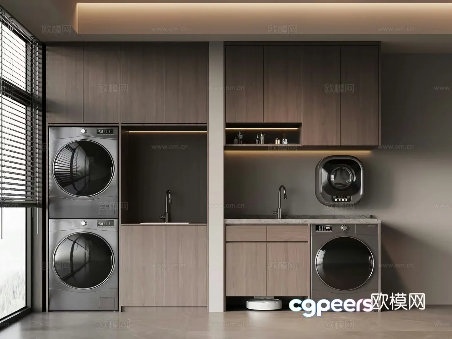 Modern Italian Washing Box 3D Model