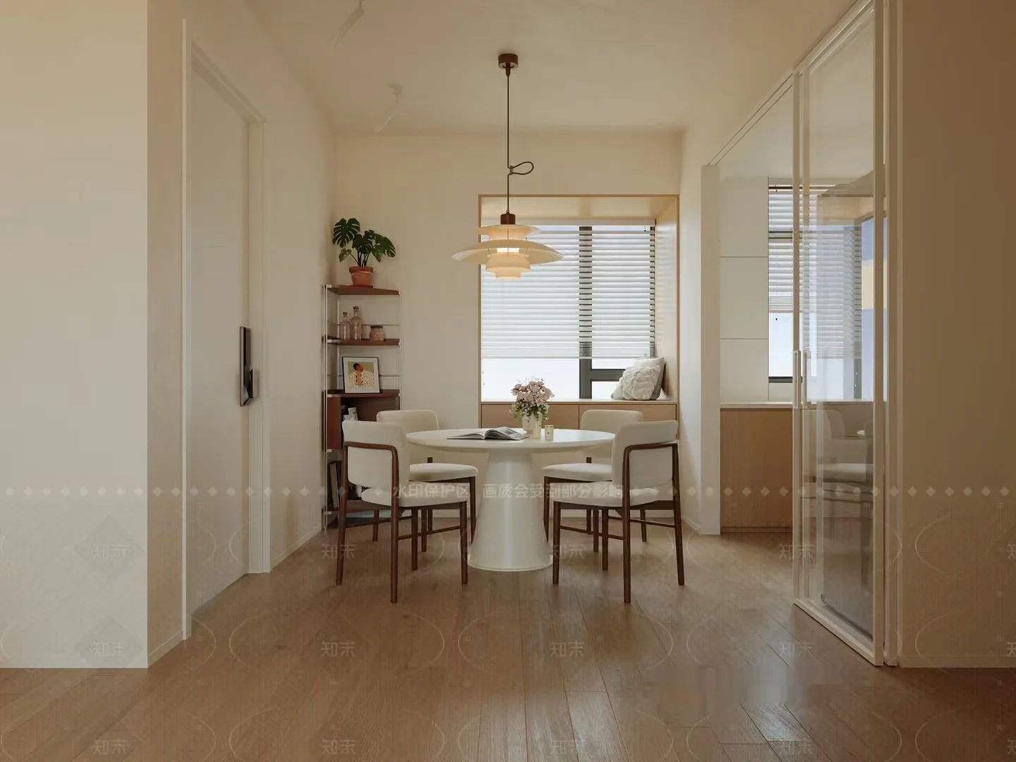 Modern Dining Room 3D Model – 22392 – VRAY Render