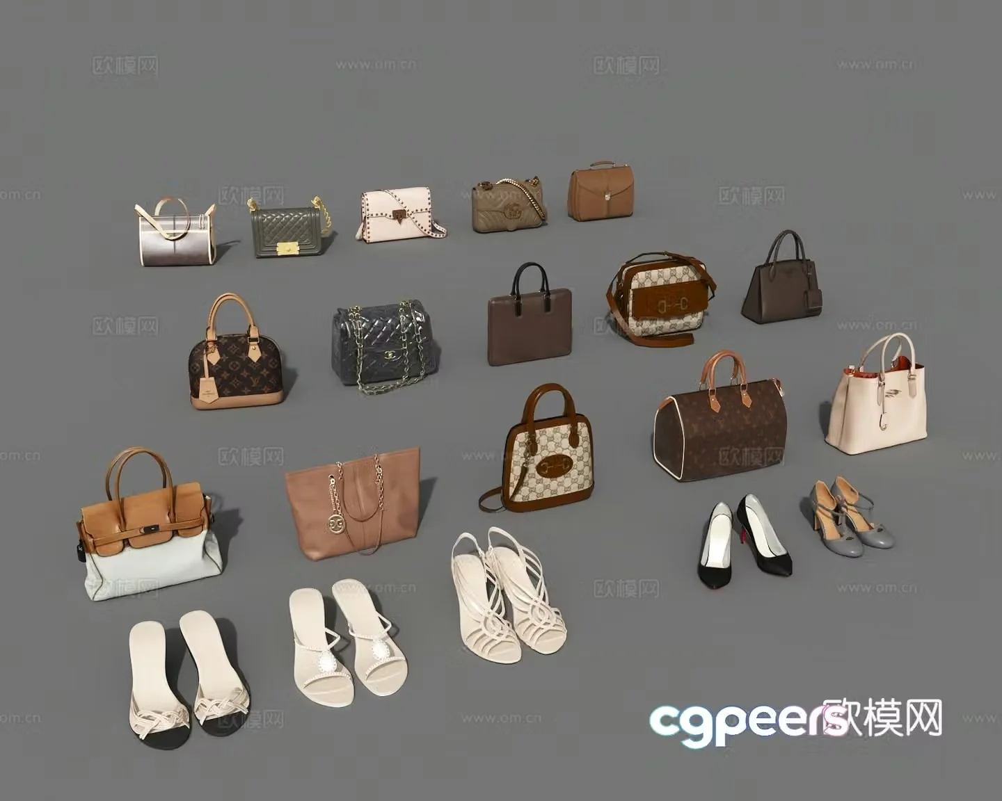 Bags shoes women’s bags brand bags 3D model