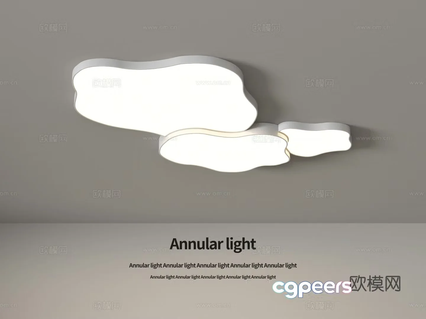 Geometric ceiling lamp 3d model