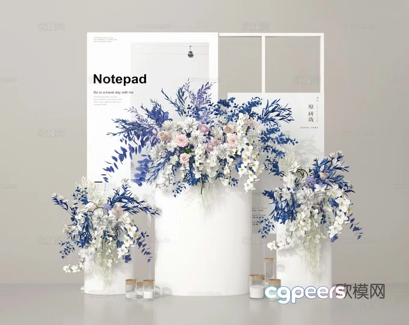 Flower art 3d model