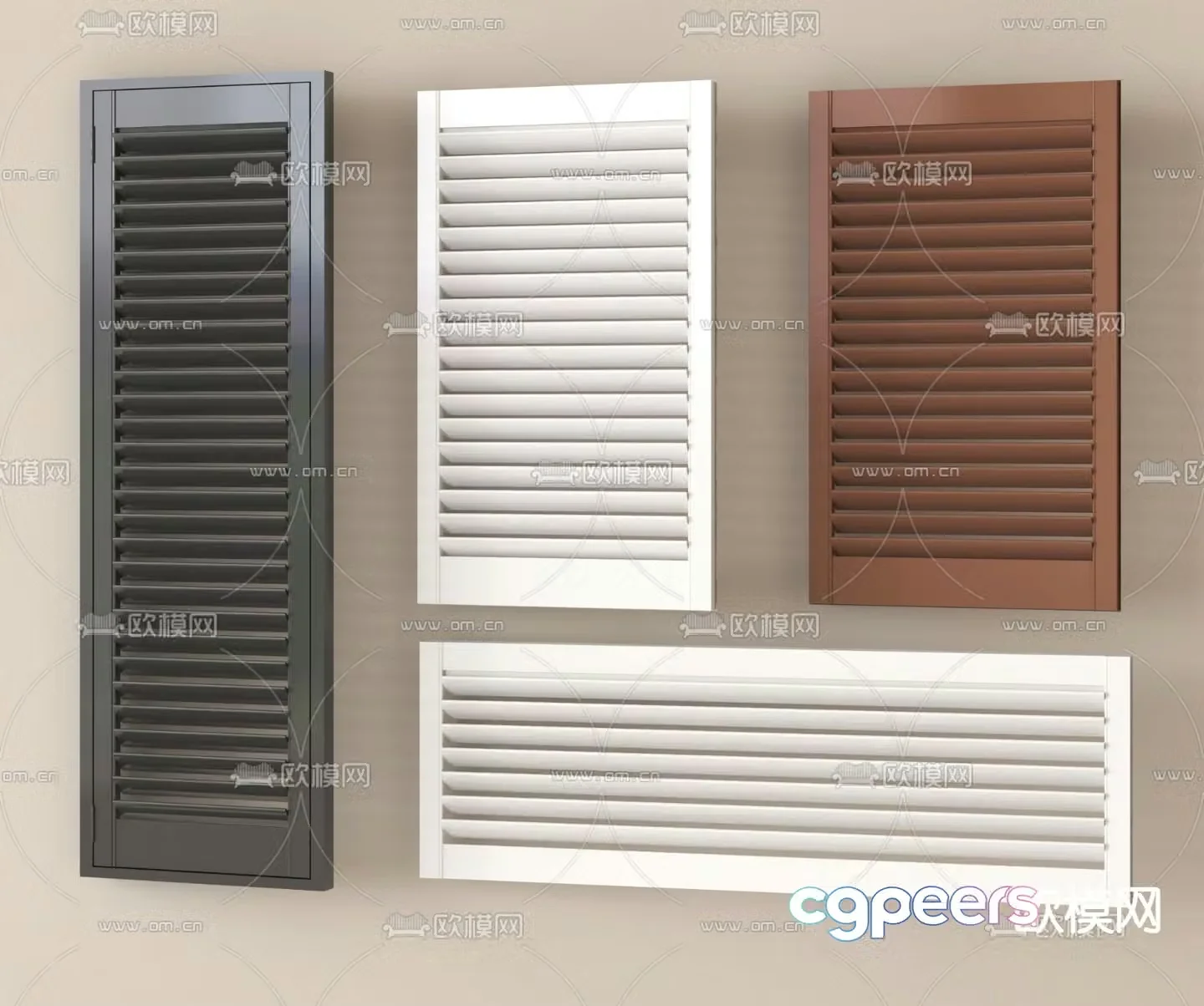 Window blinds 3d model