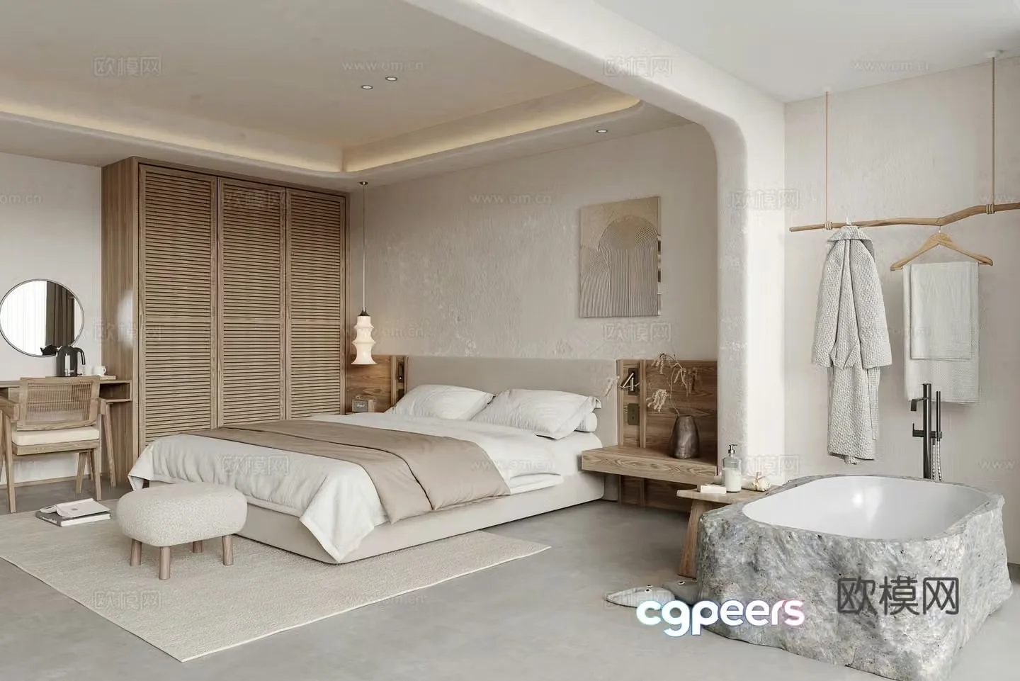 Wasabi B&B Room 3D Model