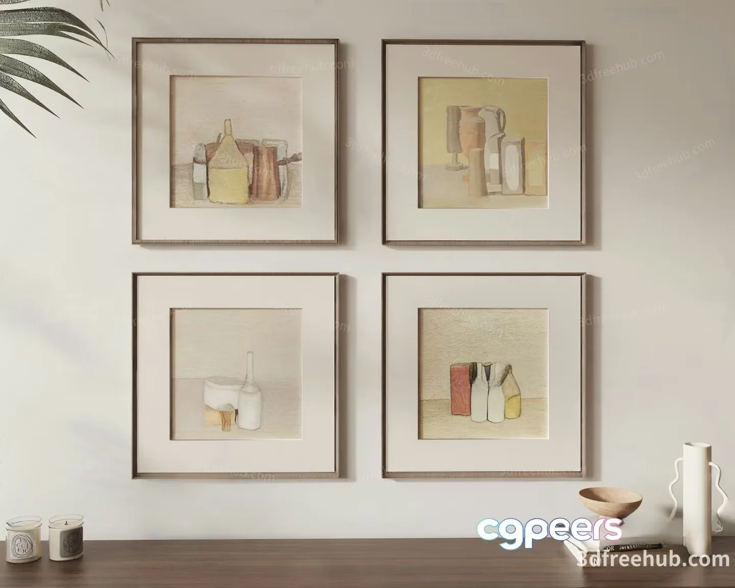 Minimalist Home Decor 3D Model – 2903 – VRAY Render