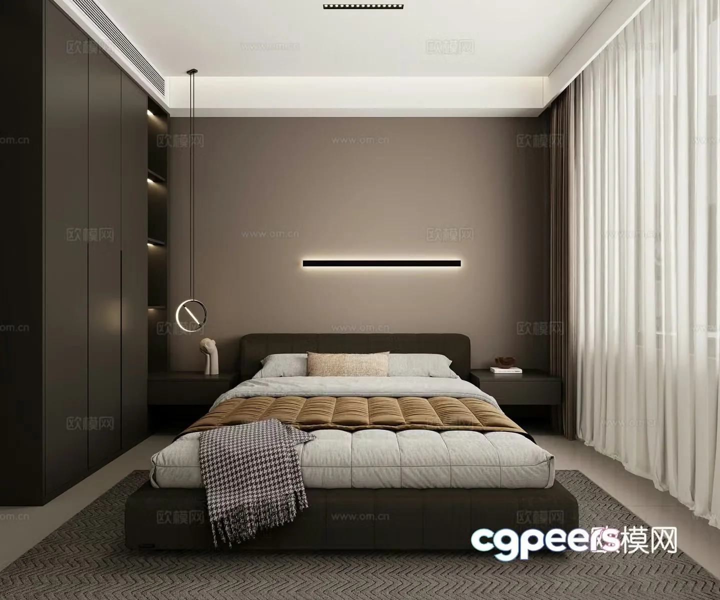 Modern bedroom 3d model