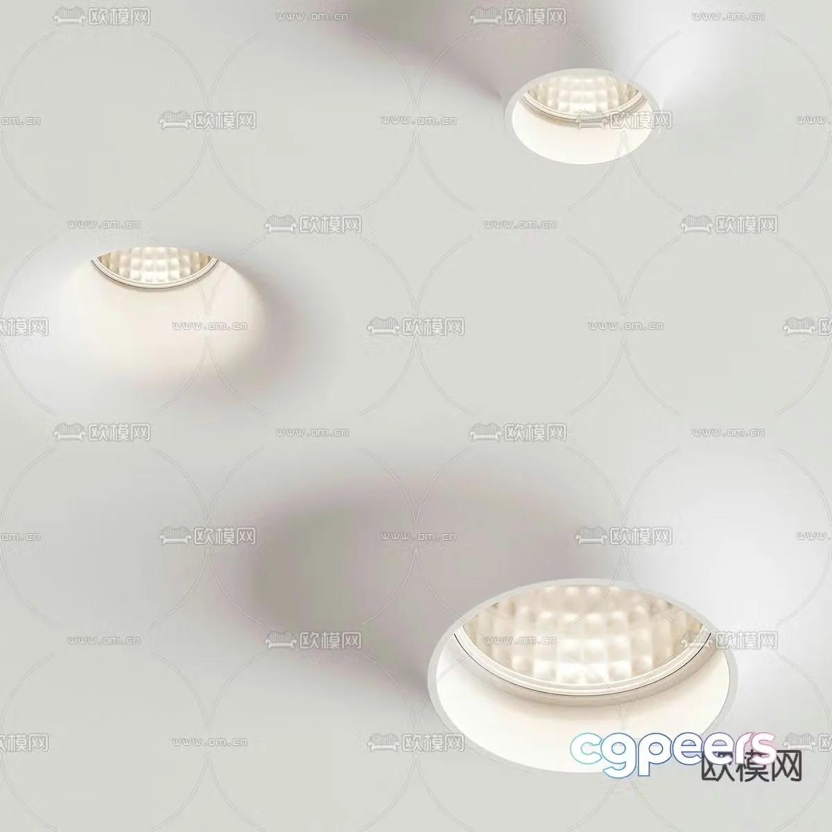 Hidden spotlight downlight 3d model