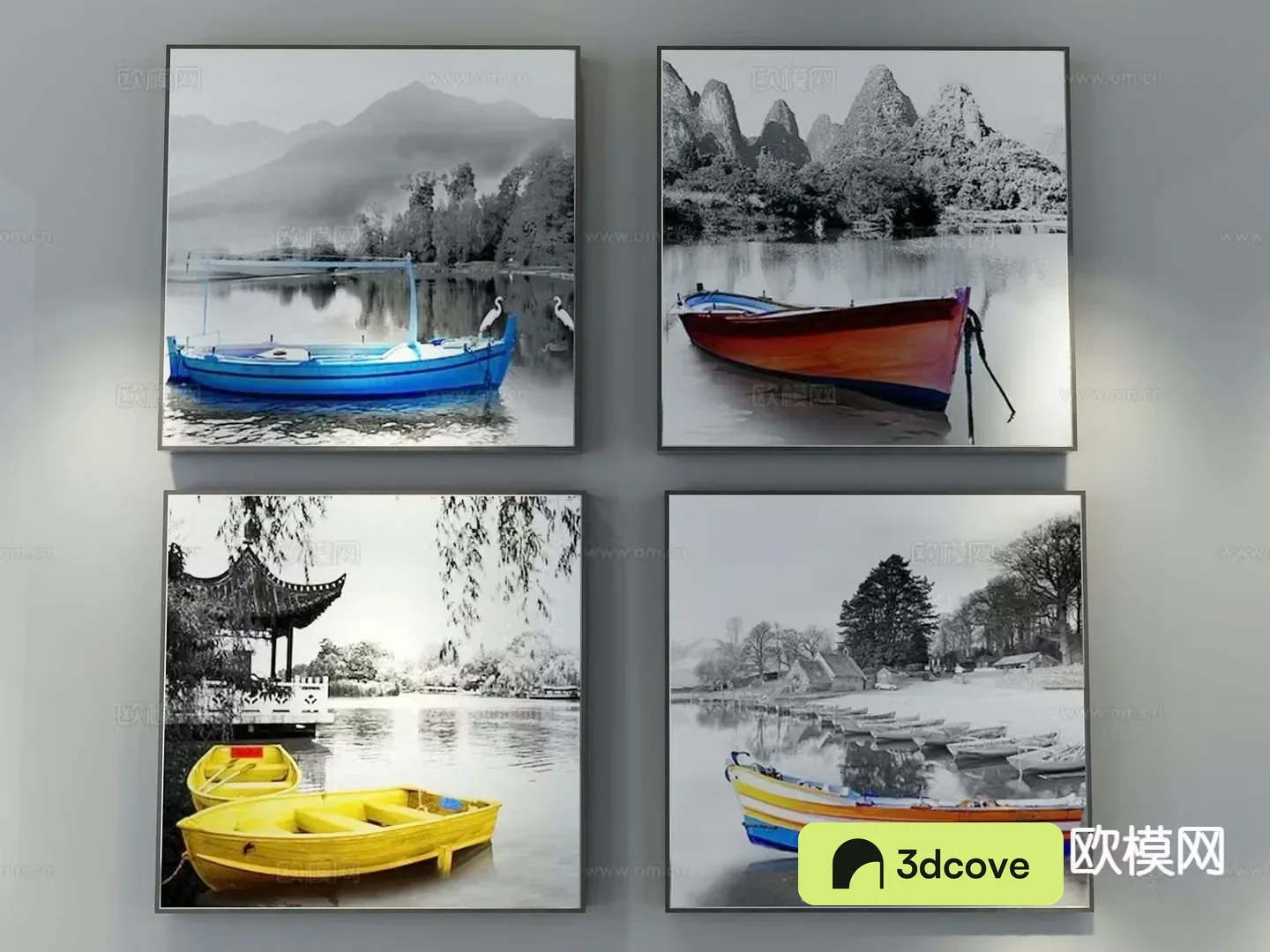 European style painting landscape hanging painting decorative painting