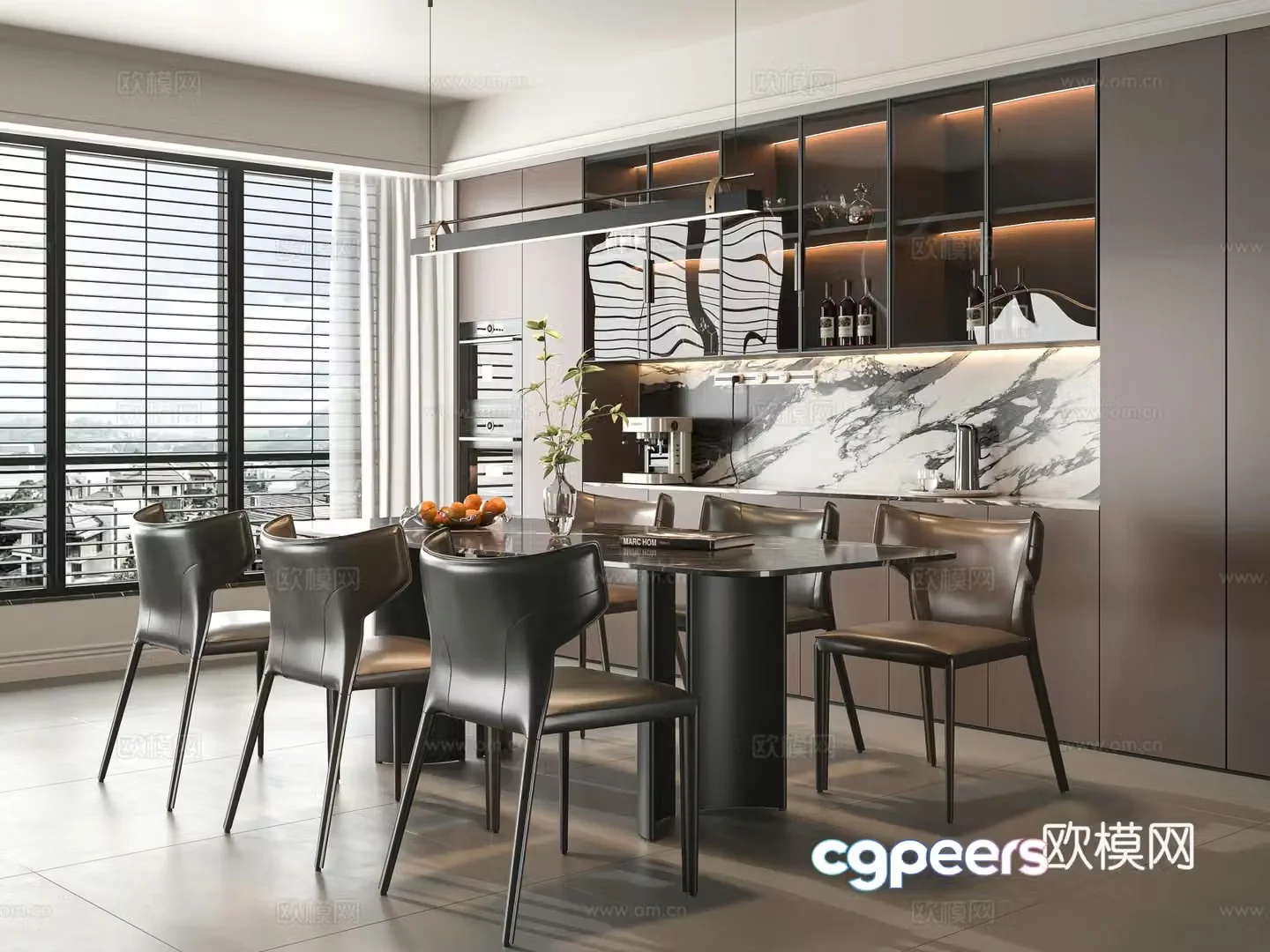 Italian restaurant 3d model