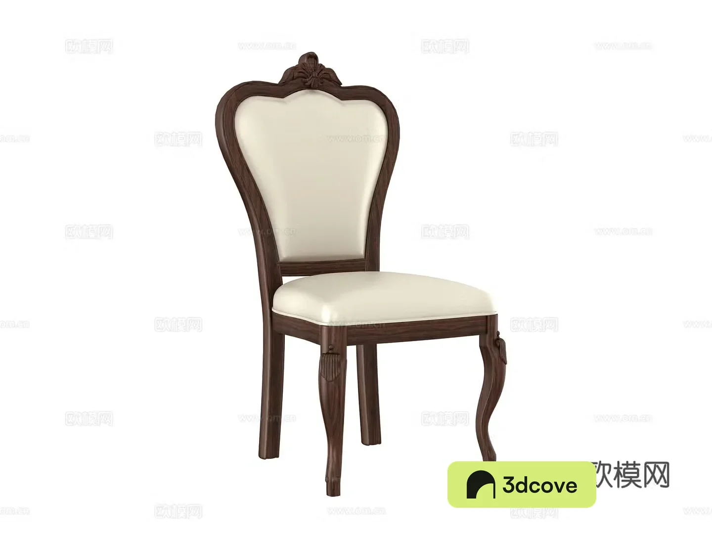 American chair dining chair 3d model