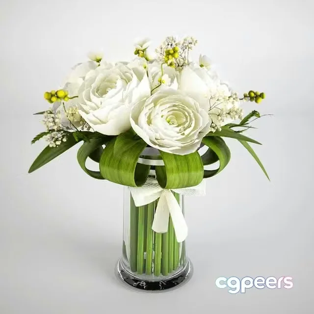 3ds Max Free – Bouquet of flowers