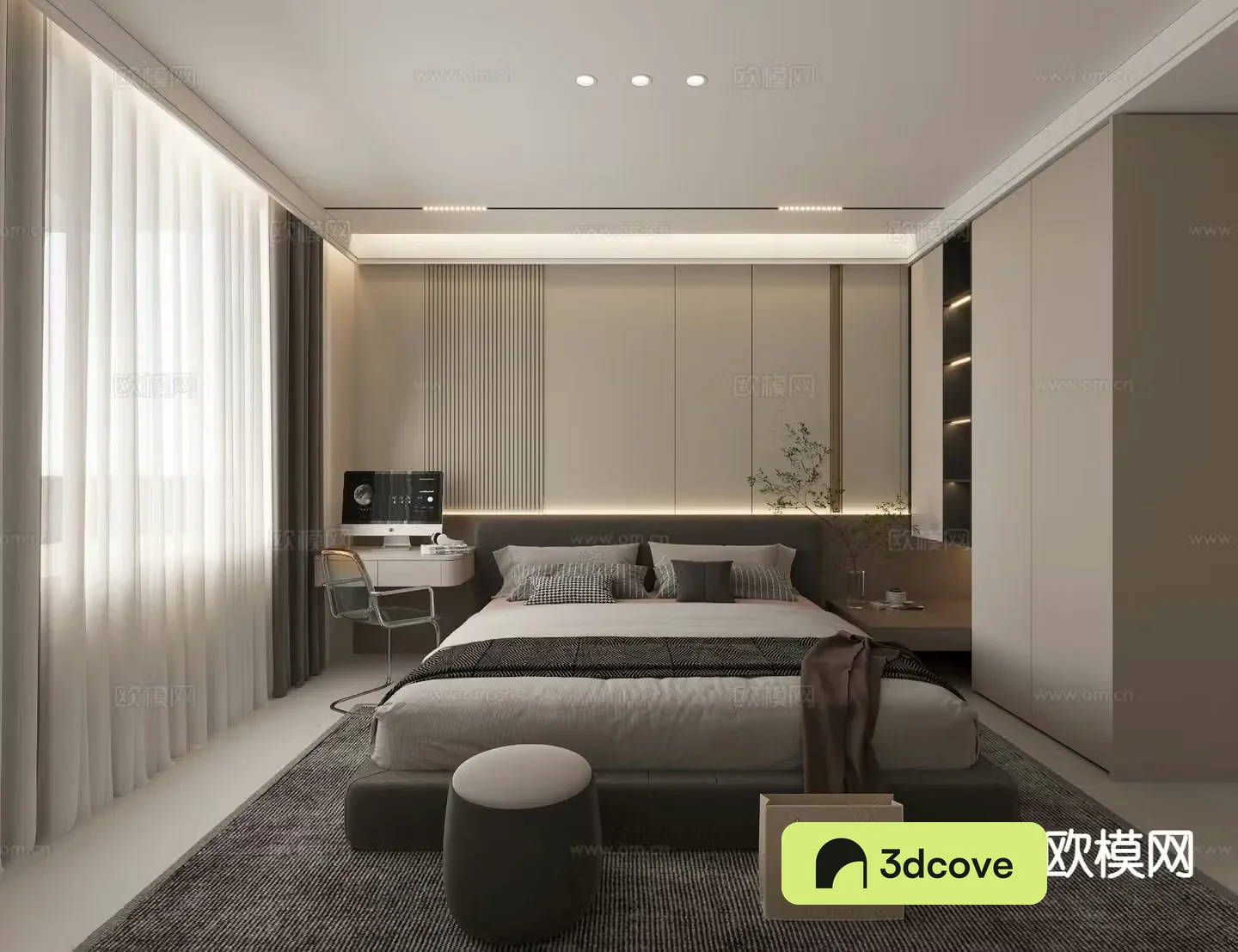 Modern bedroom second bedroom