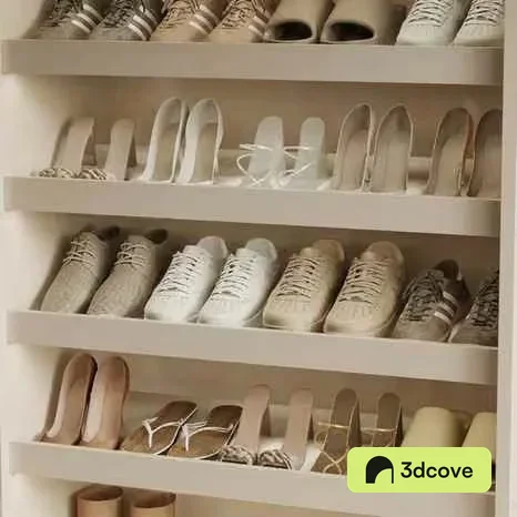 Shelves Of Shoes