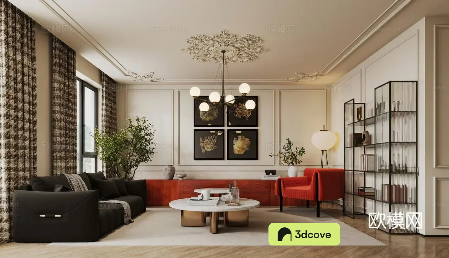 French medieval living room