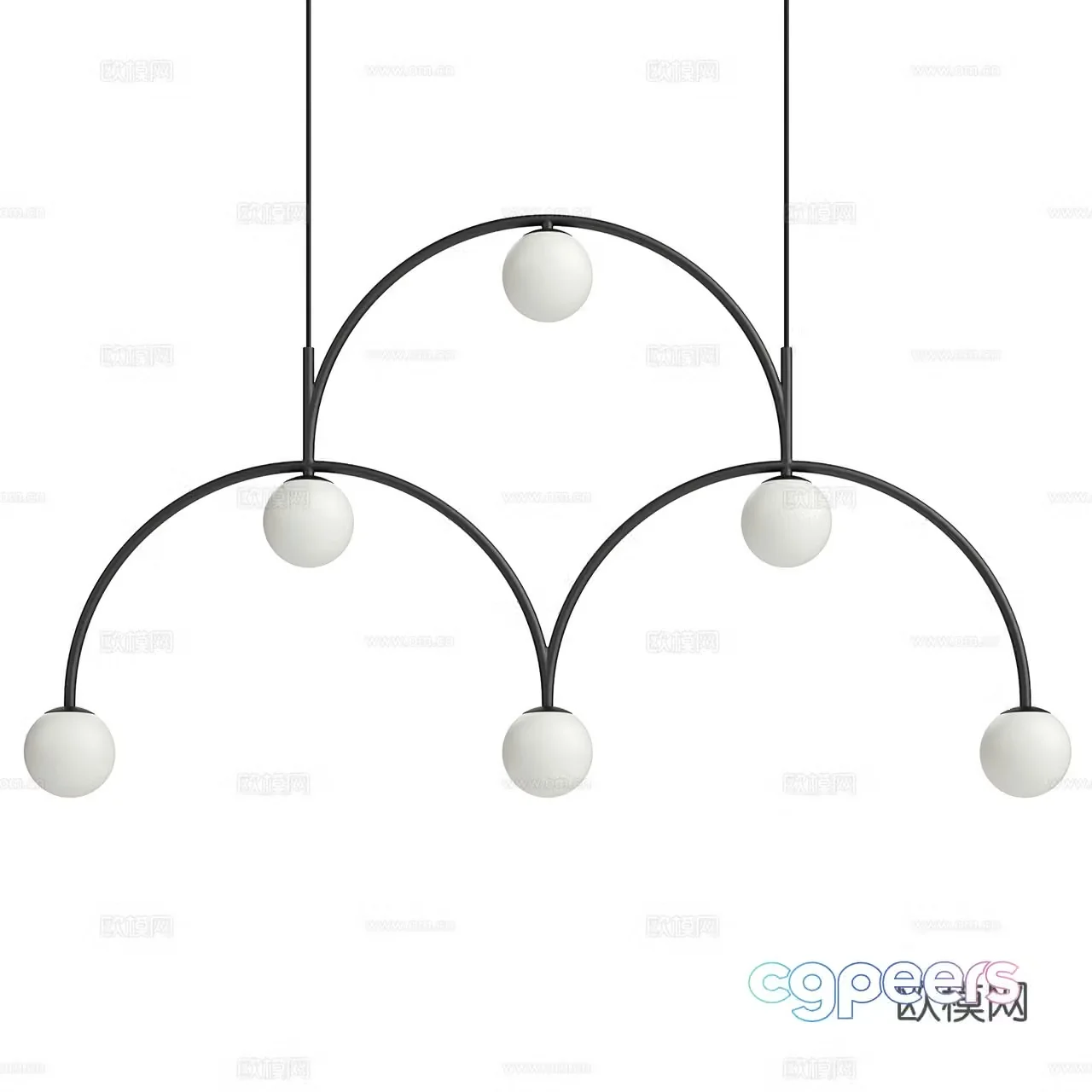 Pholc Minimalist Chandelier Decorative Chandelier Multi-head Chandelier Light Bulb Chandelier Modern Chandelier 3D Model