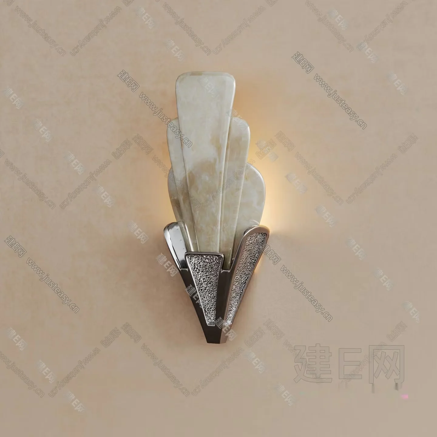 Gold Light Fixture 3D Model – 16349 – VRAY Render