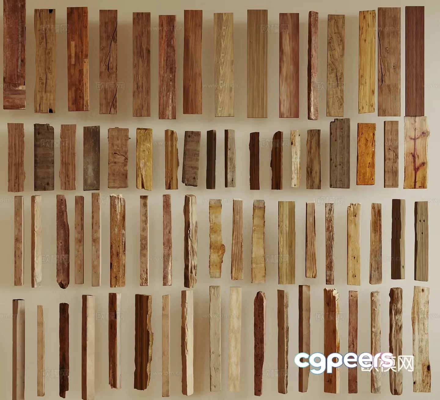 Wasabi Wood Board 3D Model