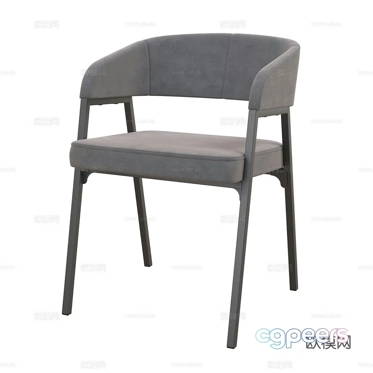 Modern chair dining chair 3d model