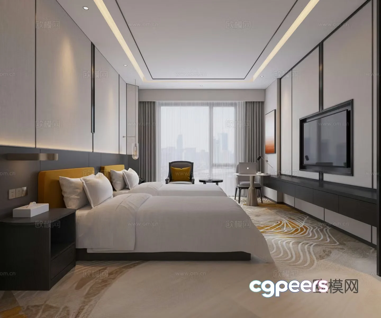 Hotel suite 3d model