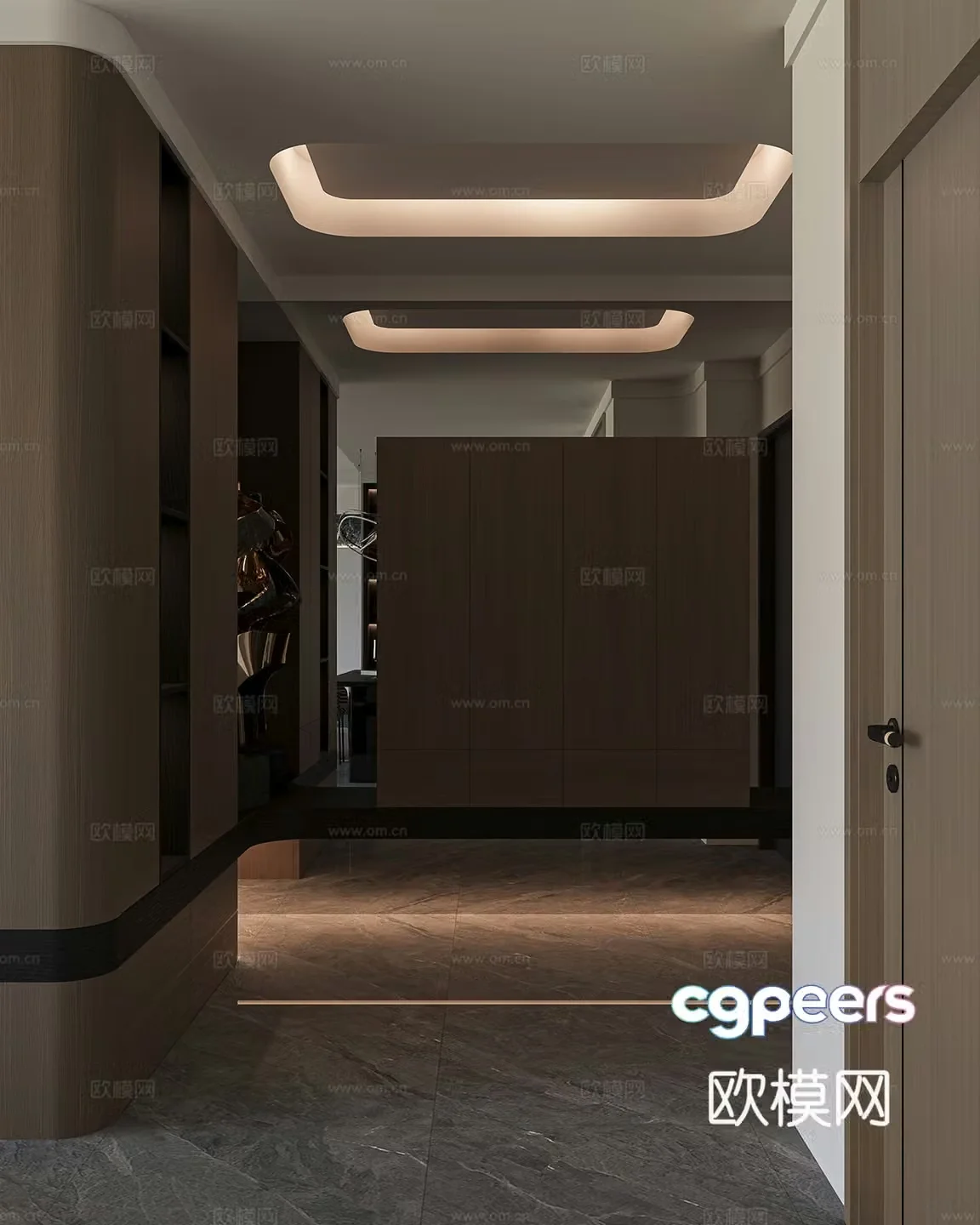 Modern entrance hallway 3D model