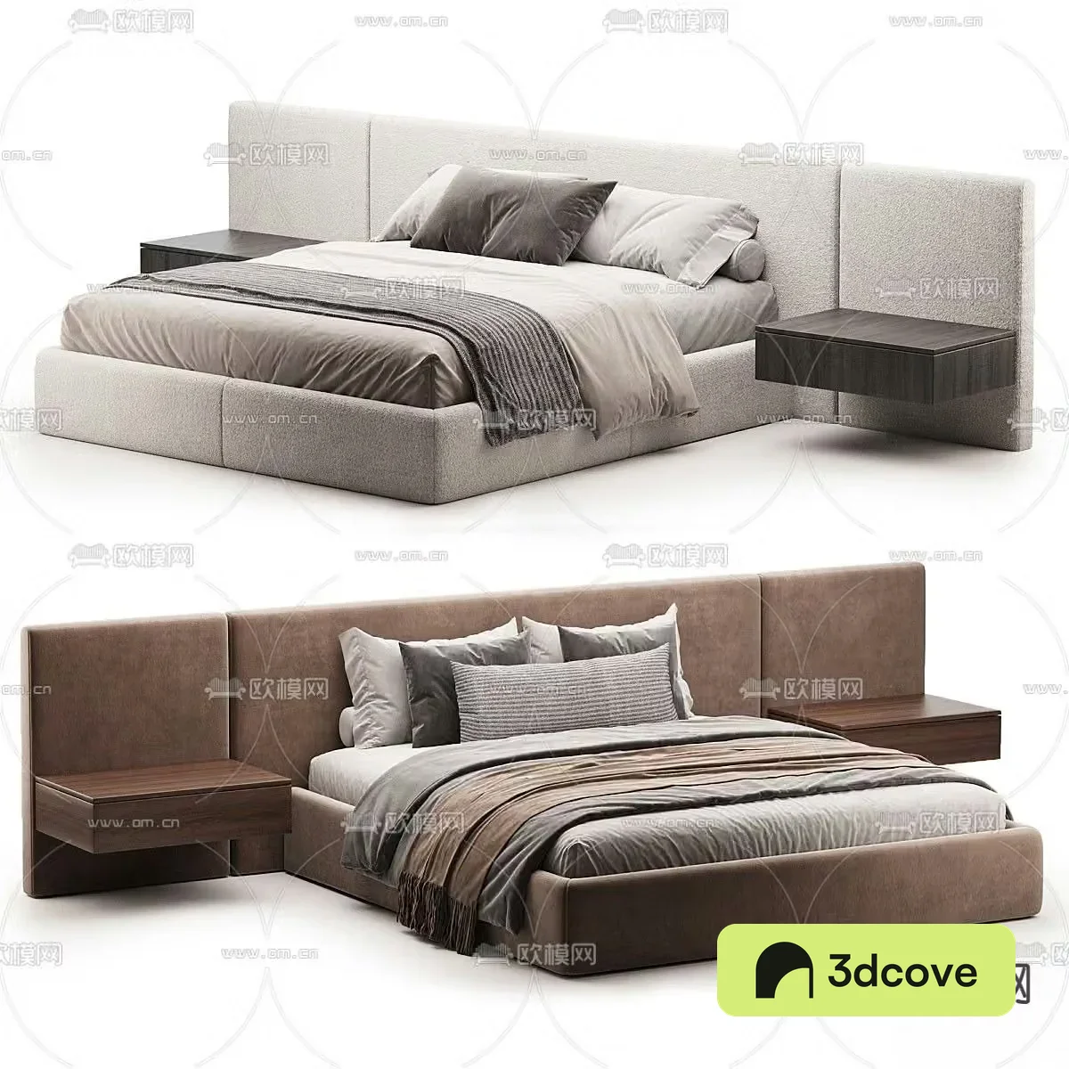 Commercial bed double bed