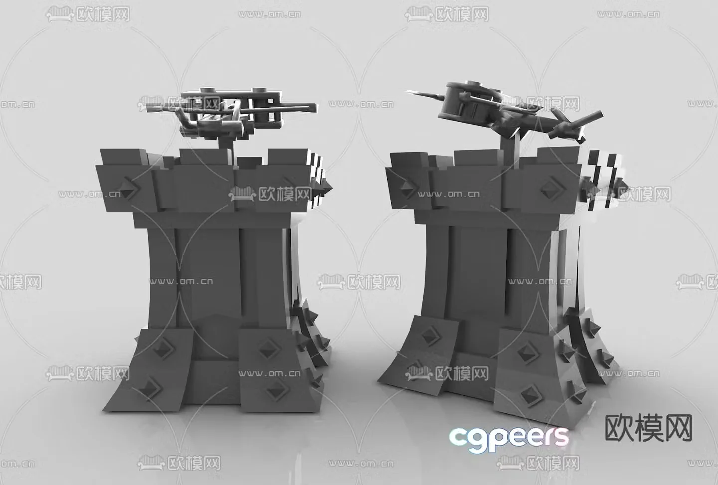 Modern lego toys 3d model
