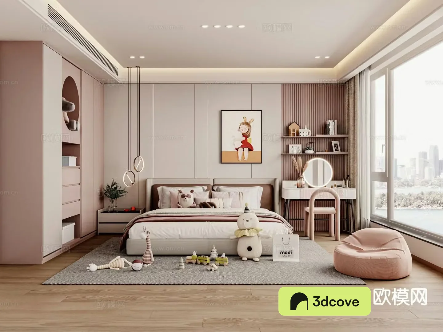 Cream style children’s room kid’s room girl’s room