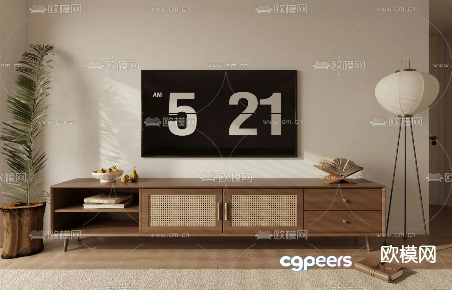 Wasabi TV Cabinet 3D Model