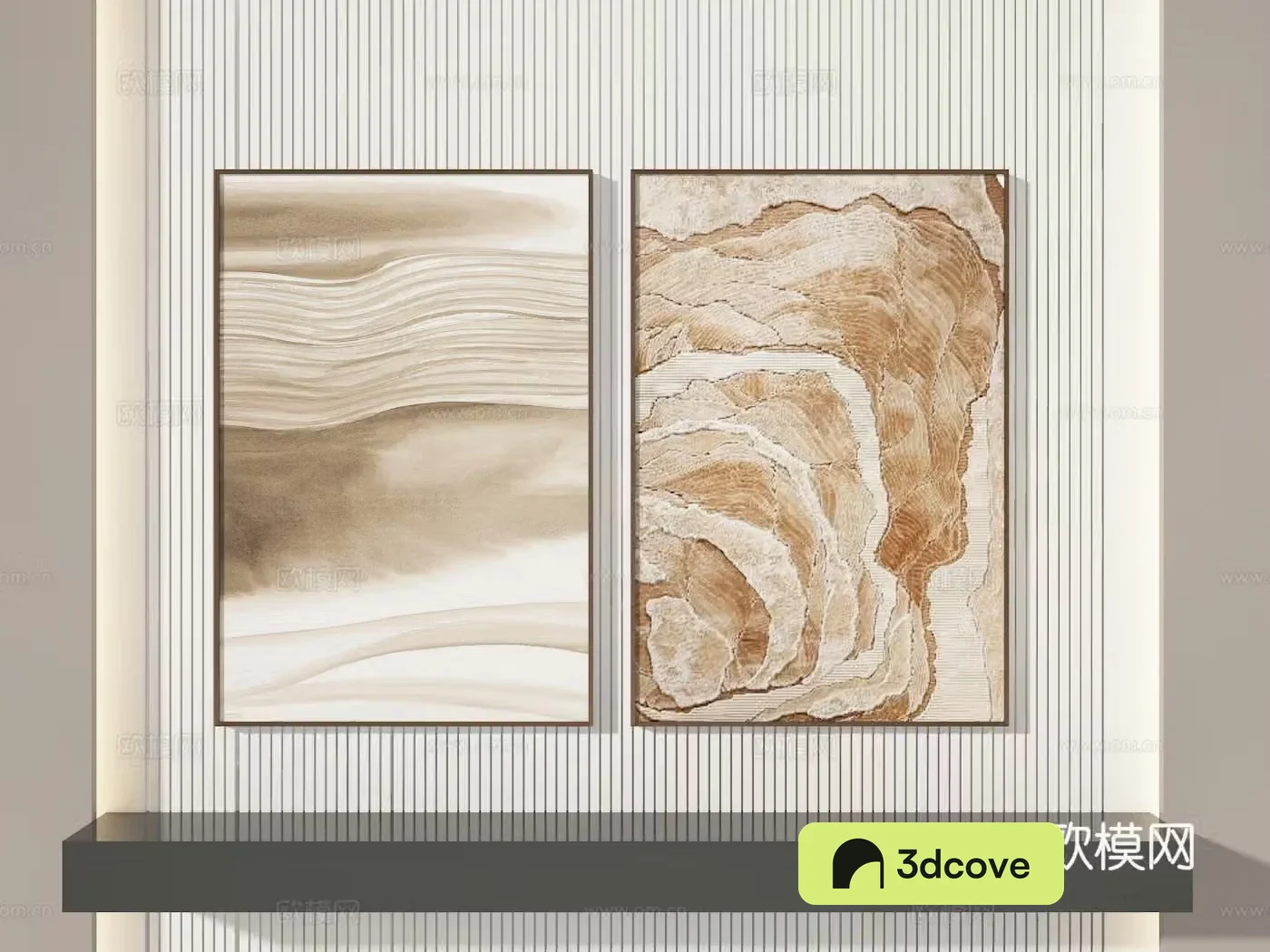 Texture painting decorative painting 3d model