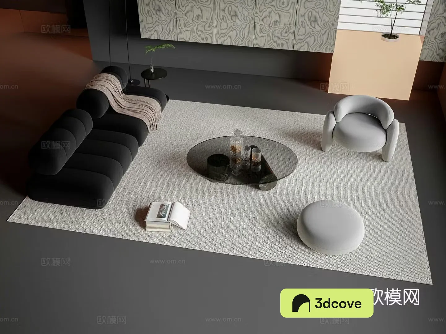 Modern sofa coffee table combination