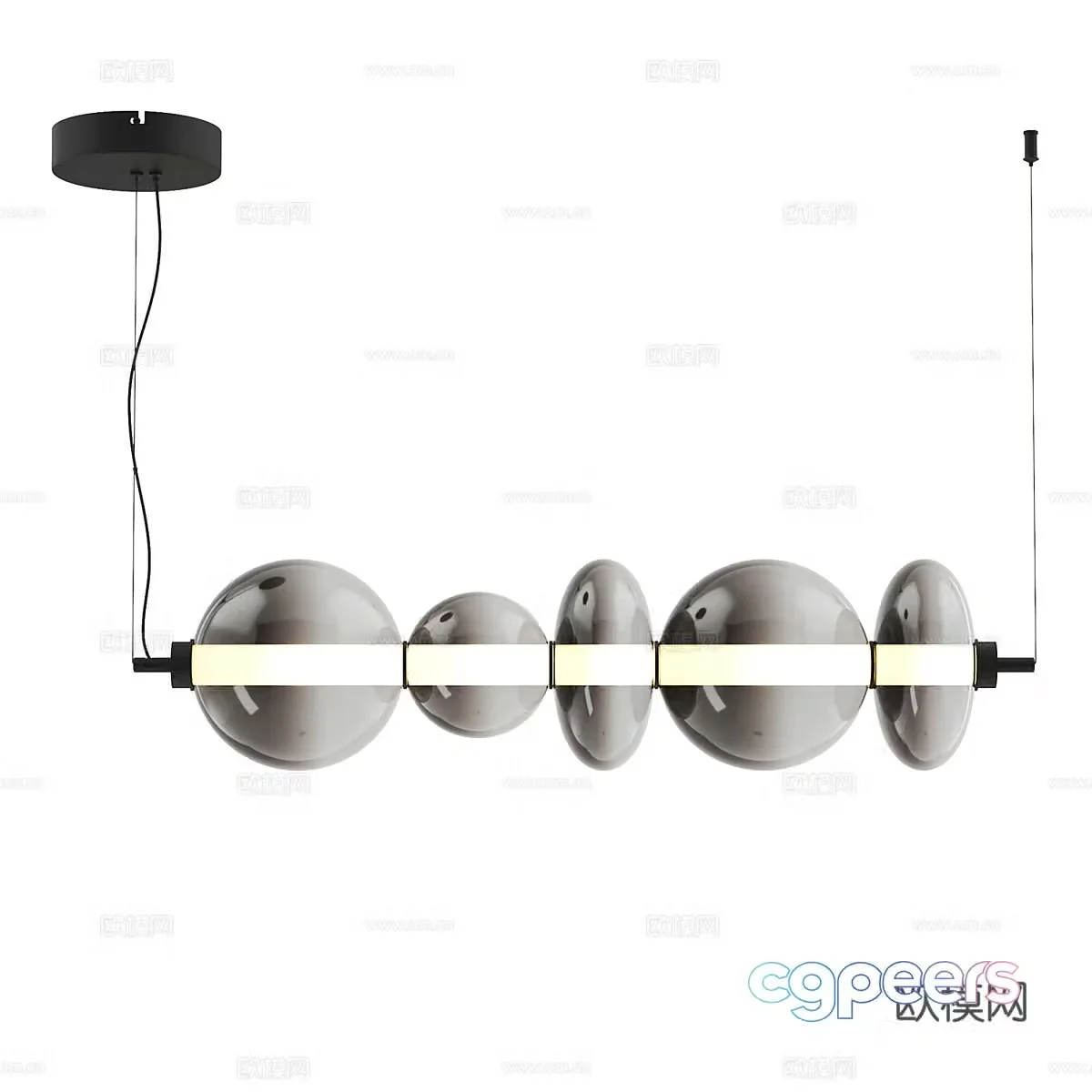 Modern simple chandelier chandelier simple chandelier living room chandelier dining chandelier lamp 3d model