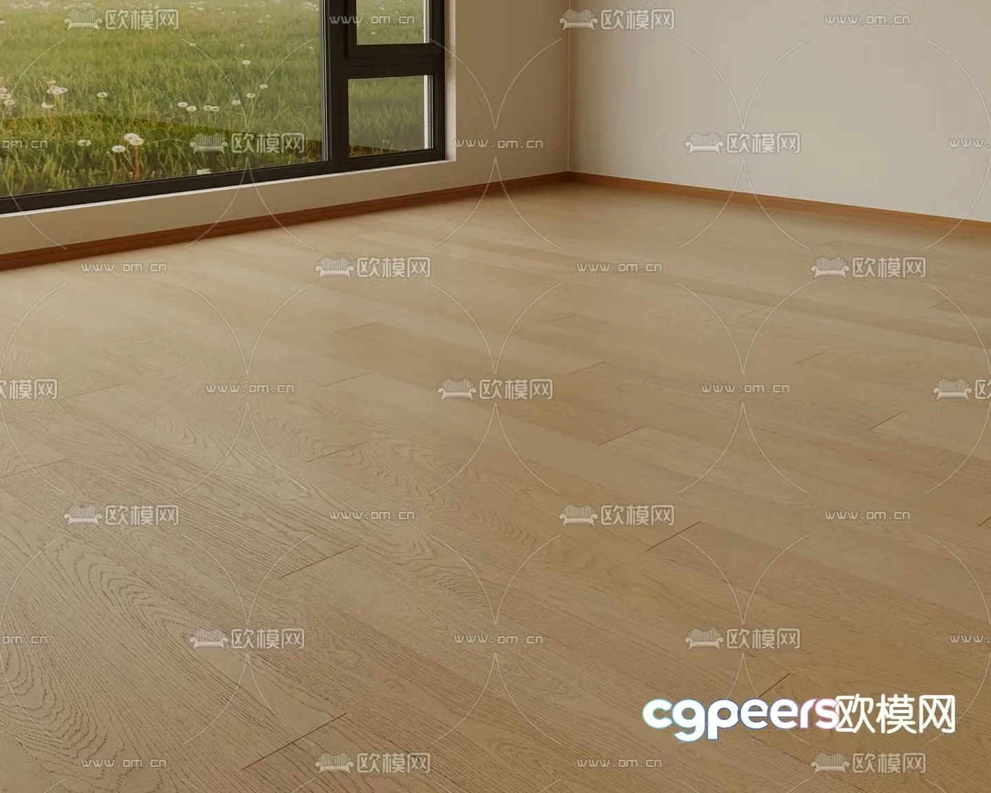 Herringbone wooden flooring wood color flooring 3d model