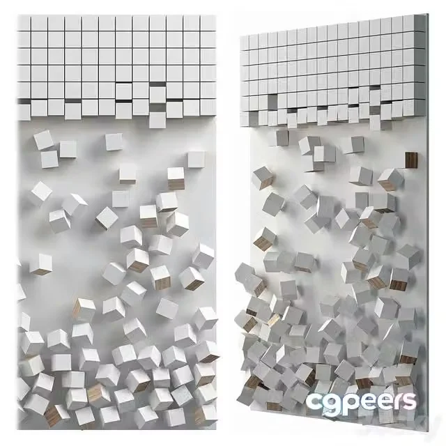 3ds Max Free – Falling Cubes