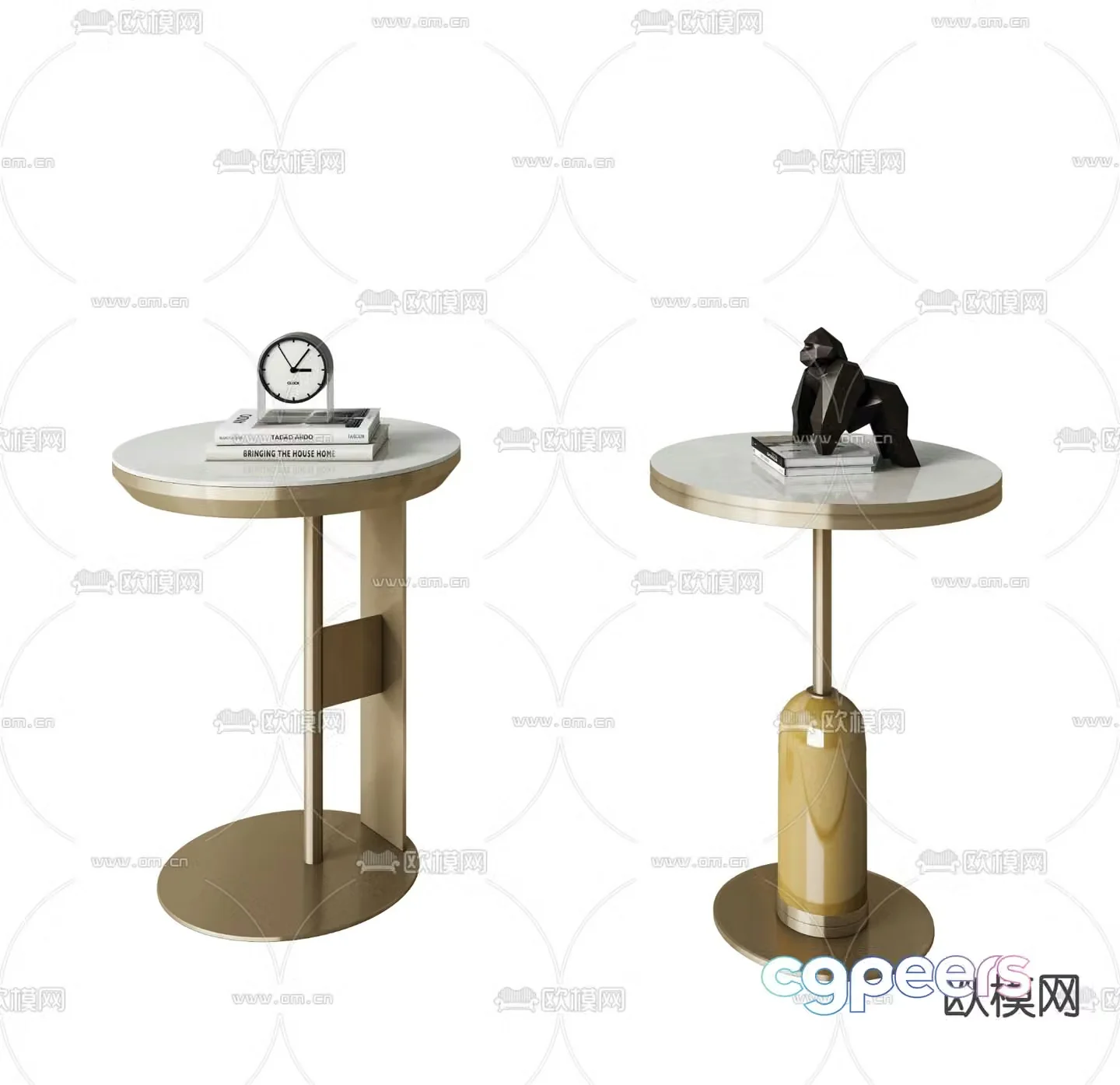 Side table round table corner table 3D model