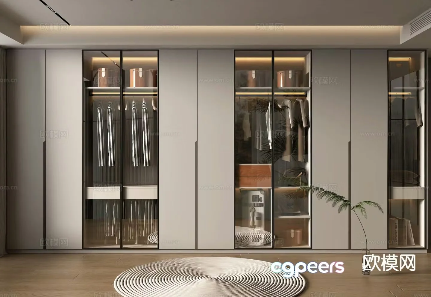 Modern wardrobe 3d model