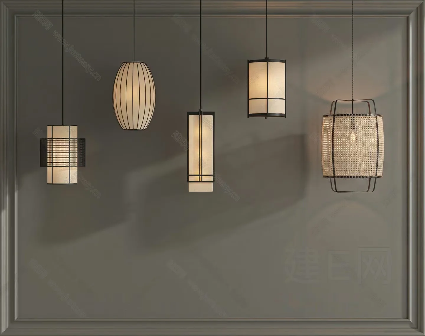 Modern Light Fixtures 3D Model – 11106 – VRAY Render