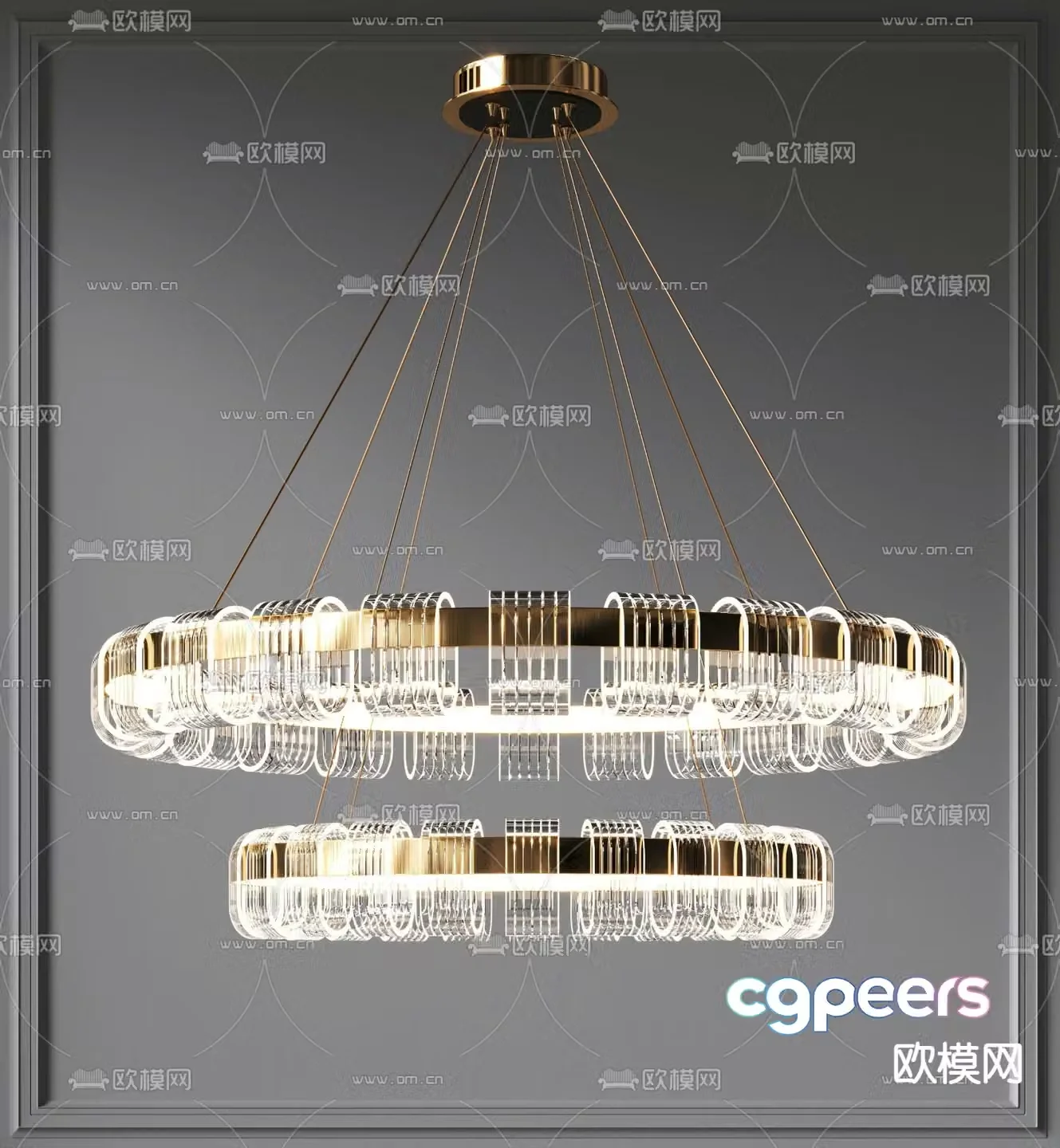 Modern crystal chandelier art chandelier creative chandelier 3d model