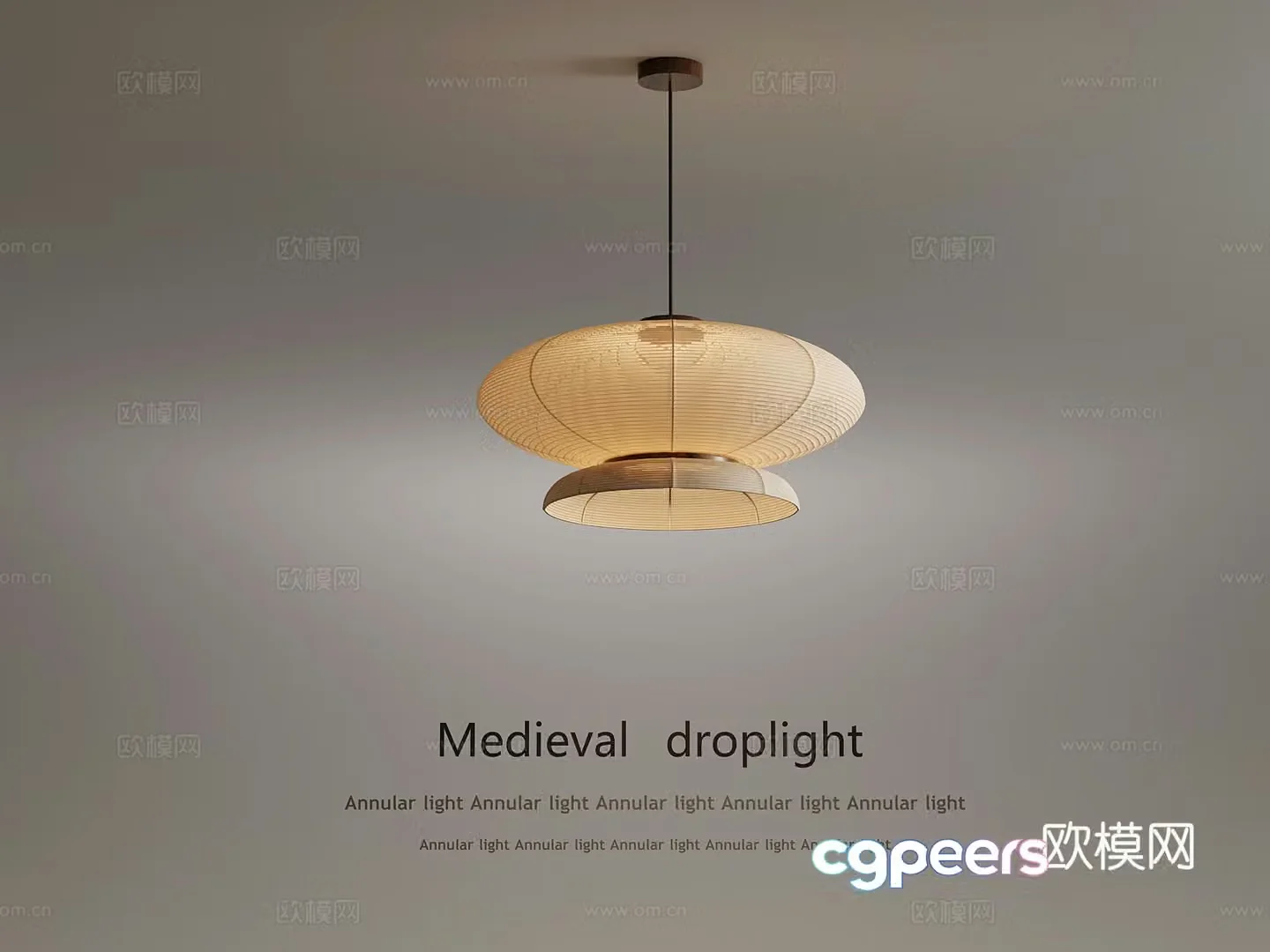 Chandelier Middle style chandelier 3d model