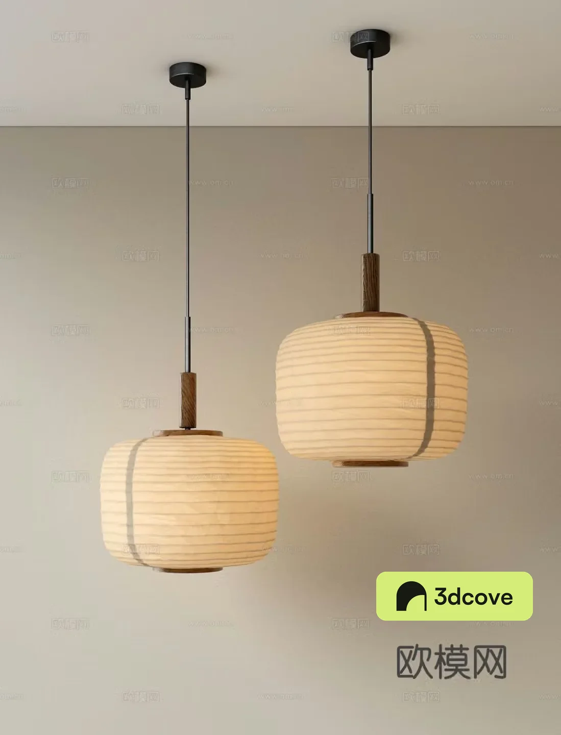 Wabi-sabi chandelier paper chandelier