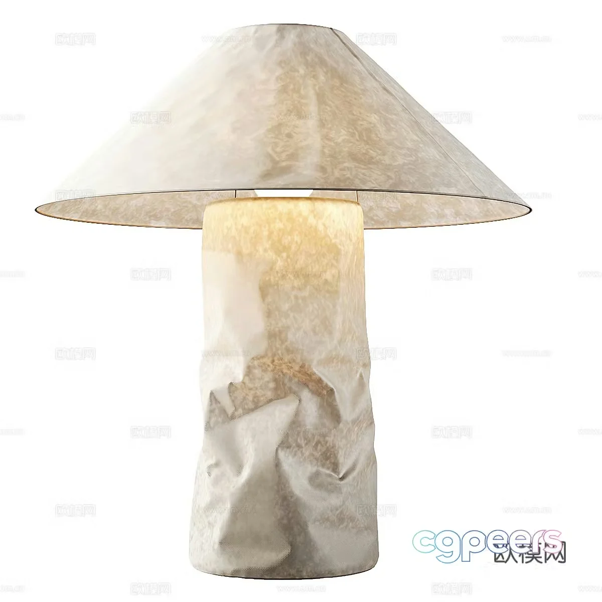 New Chinese style Ampe paper lantern 3D model