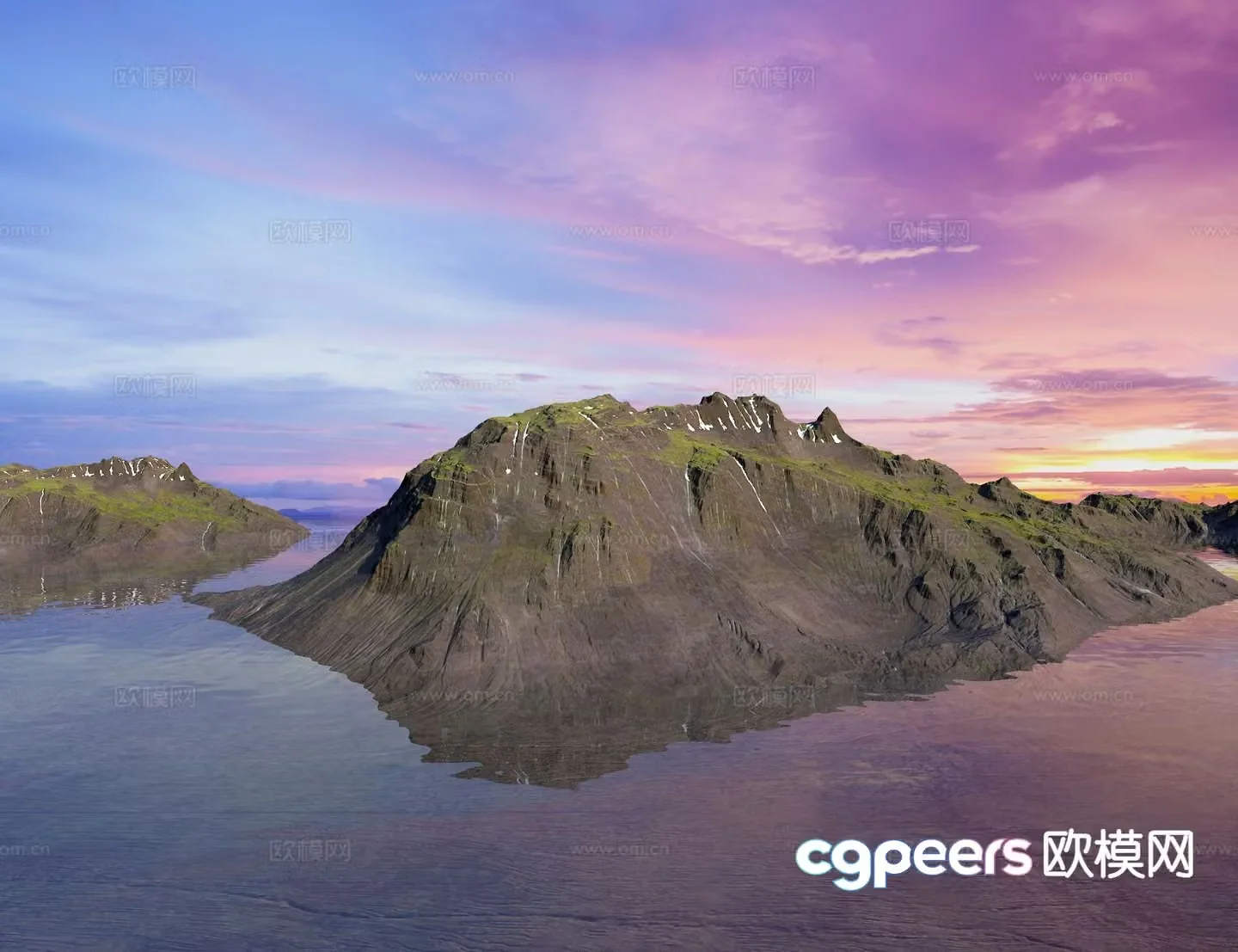 island island landscape 3d model
