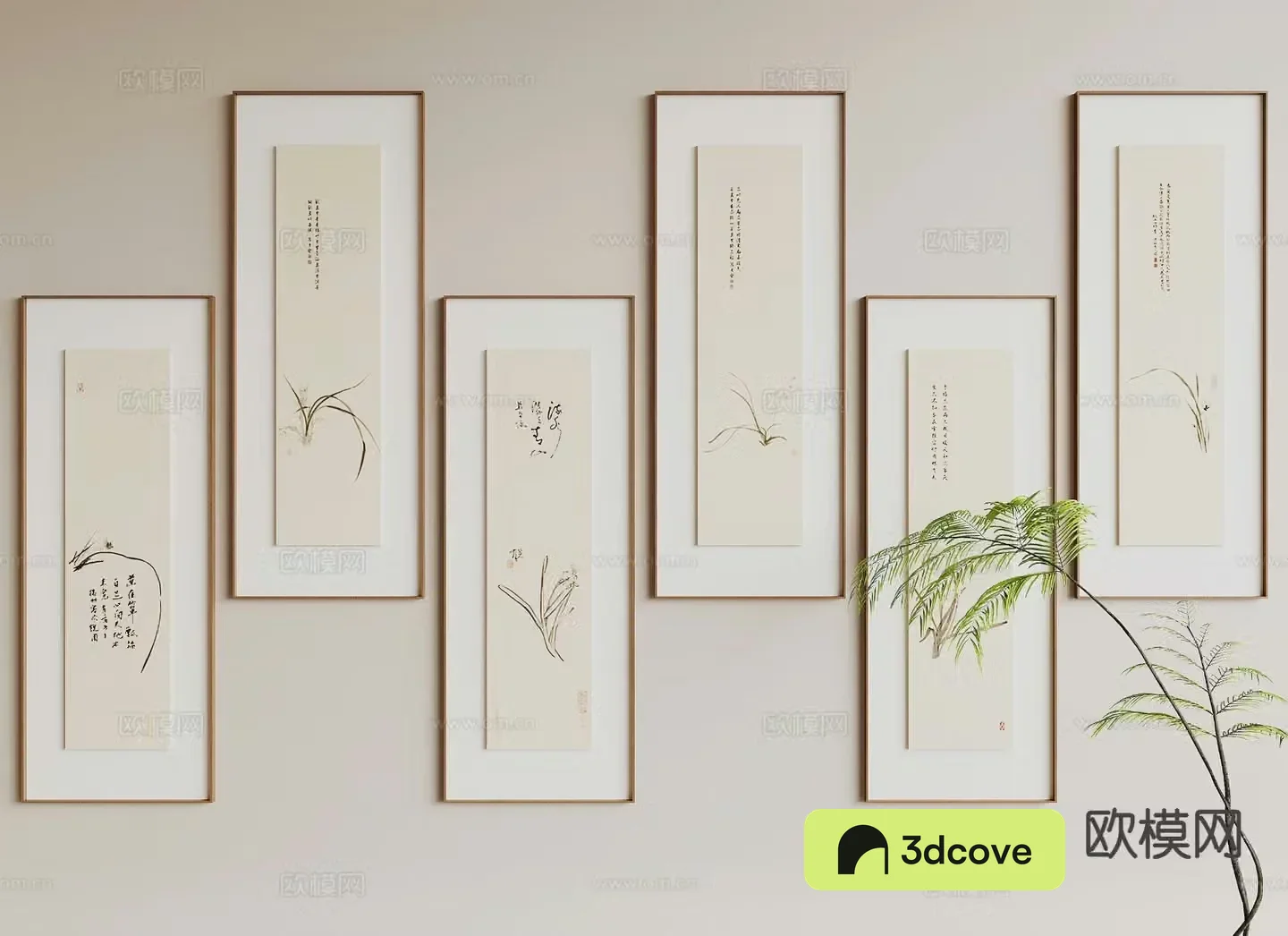 New Chinese style hanging painting Zen hanging painting calligraphy and painting