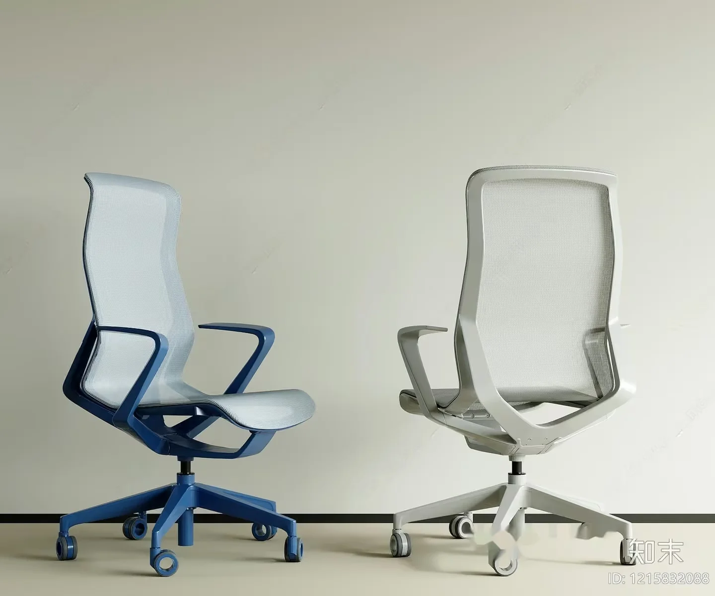 Modern Office Chairs 3D Model – 12586 – VRAY Render