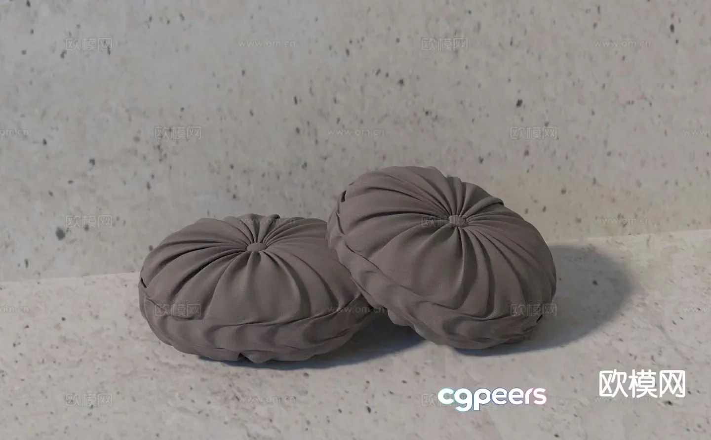 cushion futon 3d model