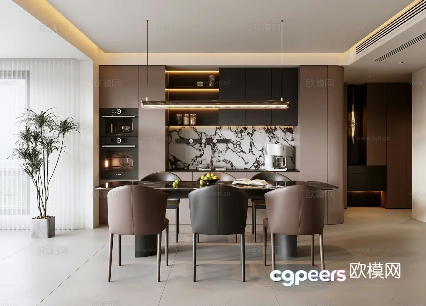 Italian restaurant 3d model