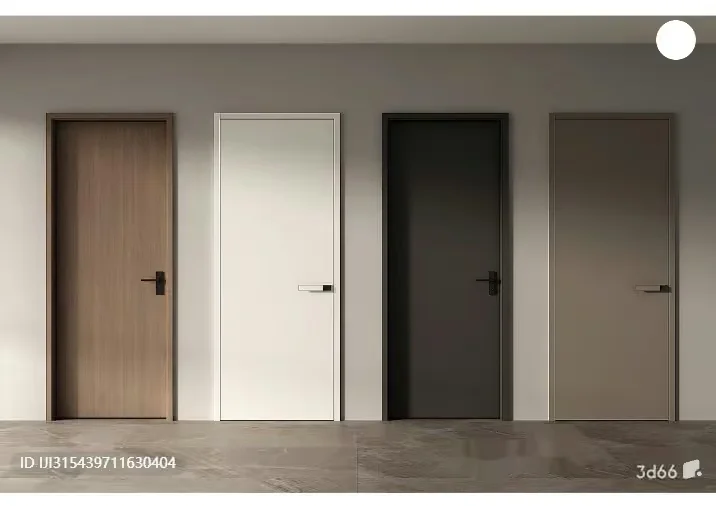 Three Doors 3D Model – 5129 – VRAY Render