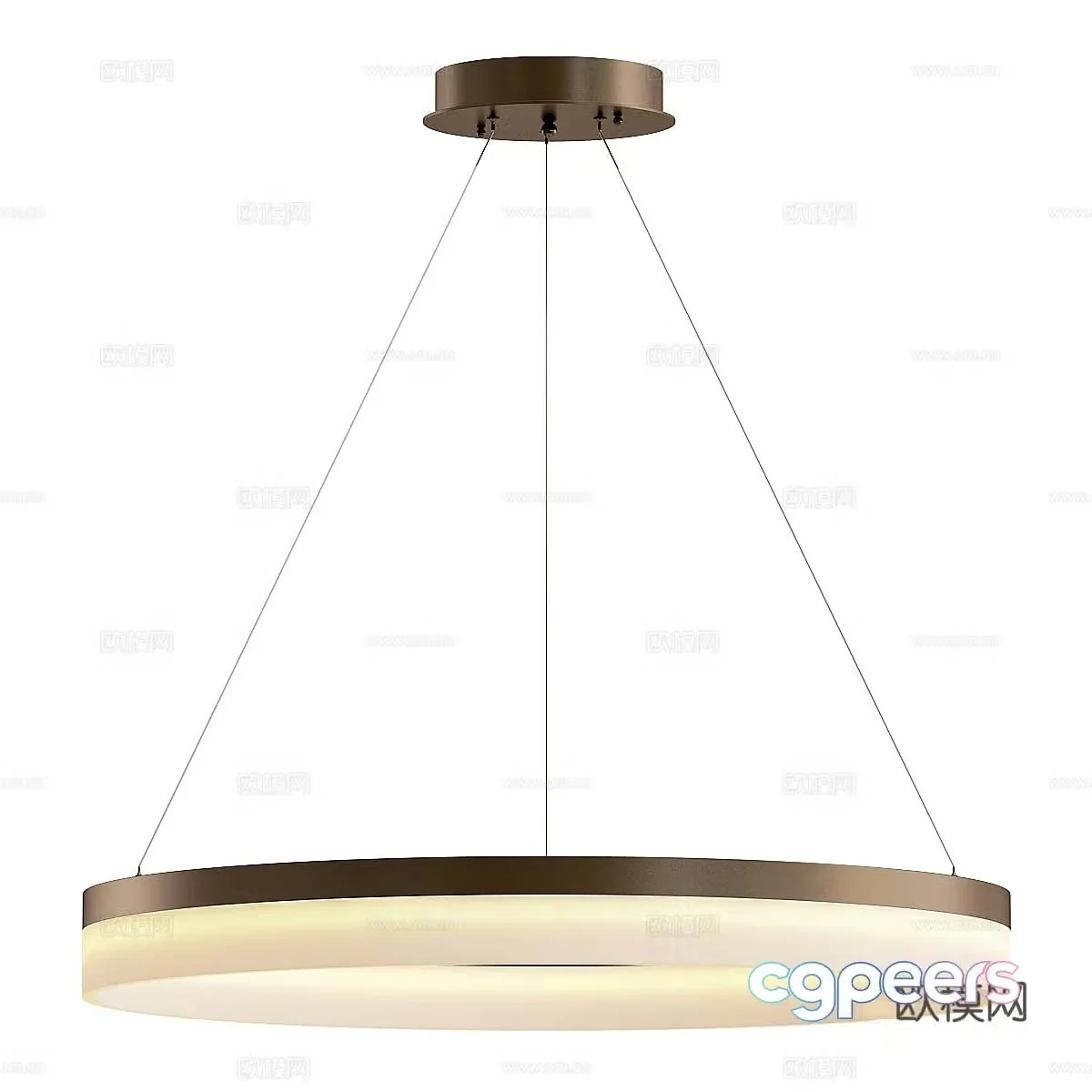 Modern simple and light luxury chandeliers chandeliers simple chandeliers lamp 3d model